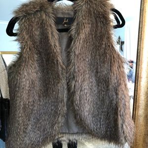 Jack Reversible Brown Faux Fur Vest